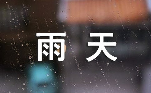 表达雨天的心情随笔