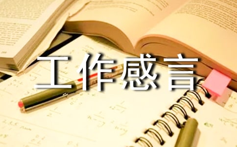 工作感言范文(精选8篇)