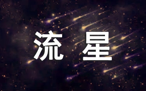 流星飞逝300字作文