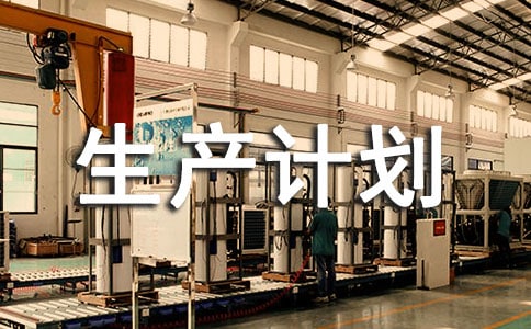 年度生产计划范文3篇