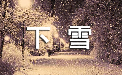 下雪了作文范文1000字